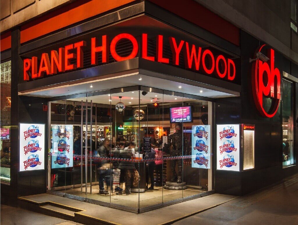 Planet Hollywood Luân Đôn về đêm