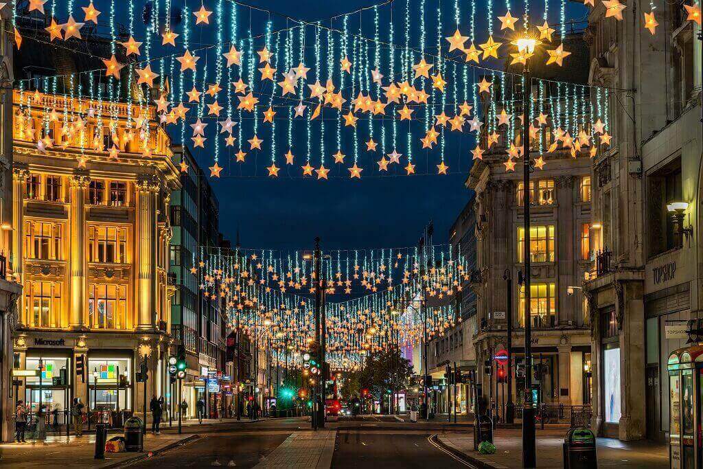Lễ Giáng sinh Luân Đôn về đêm