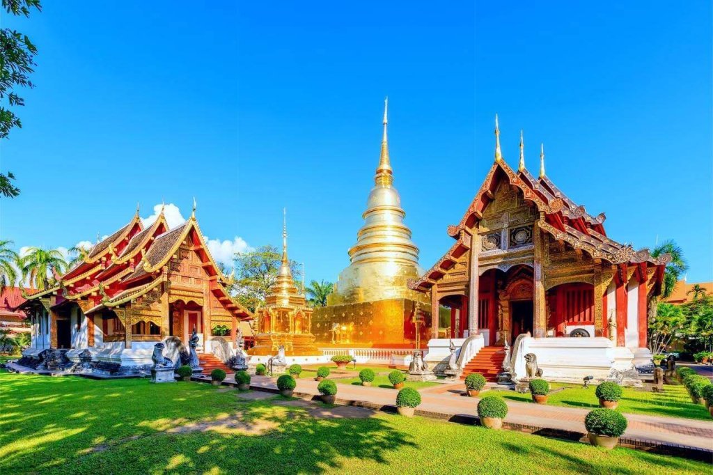 ngôi chùa ở Chiang Mai Wat Phra Singh 