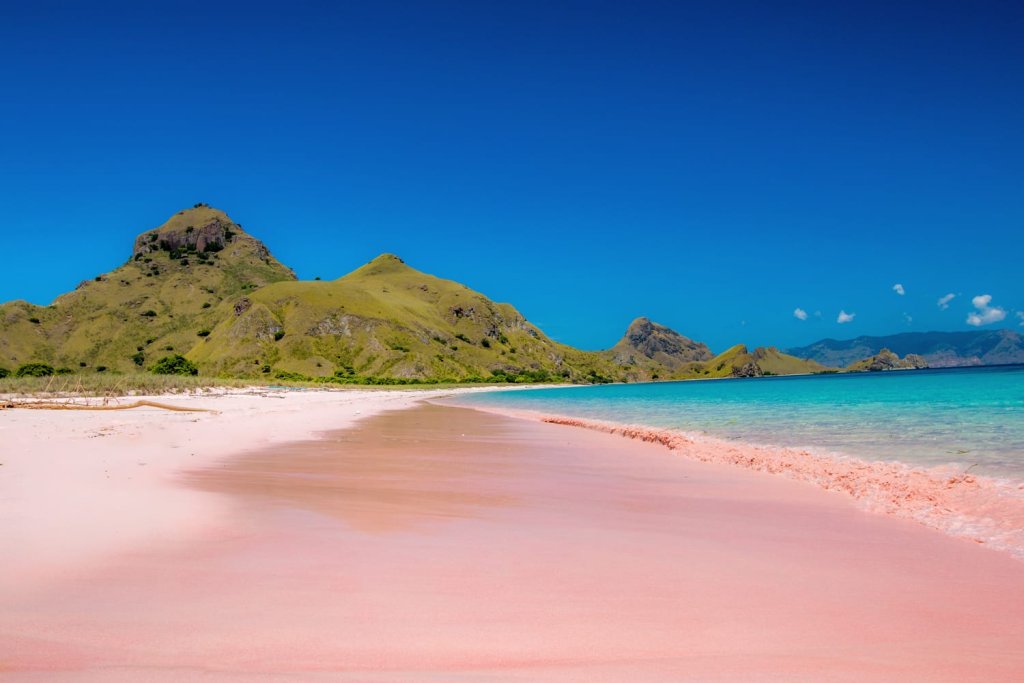 Pink Sand - Indonesia bãi biển độc đáo