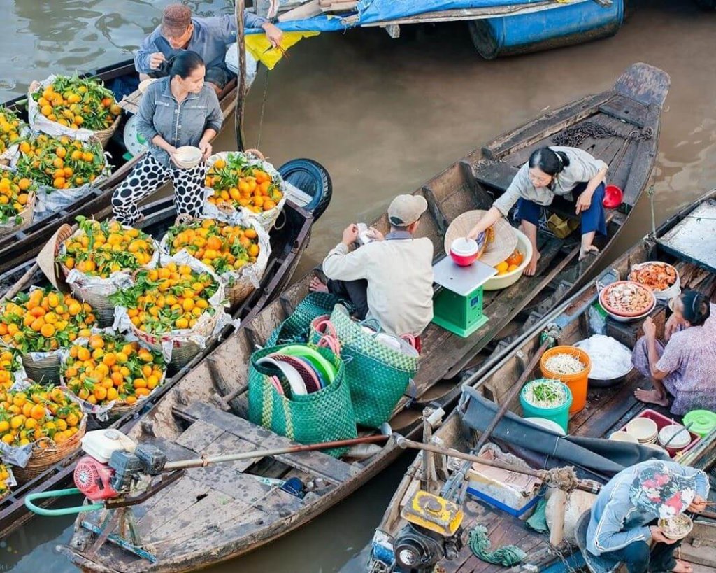 chợ nổi Cái Răng - trải nghiệm ở Việt Nam