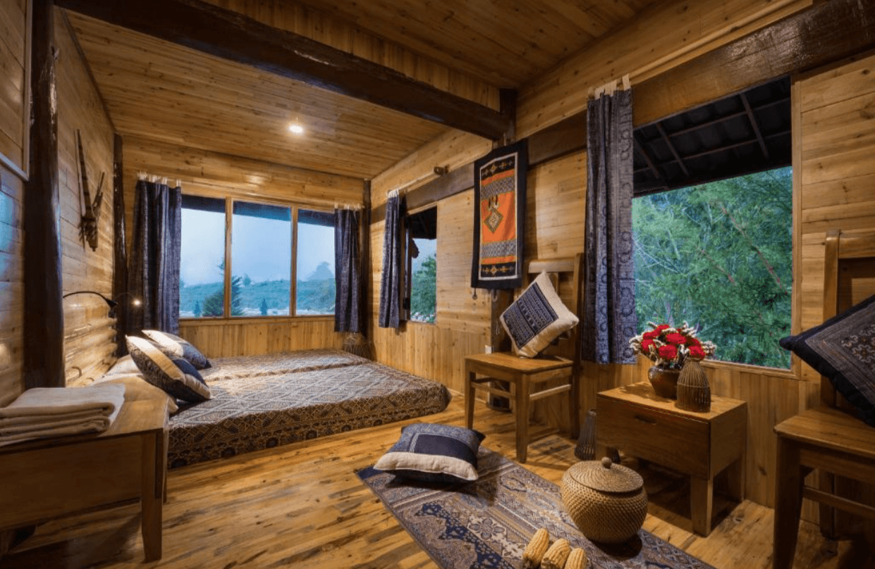 Tavan Riverside Ecolodge có không gian phong mang phog cách dân tộc độc đáo