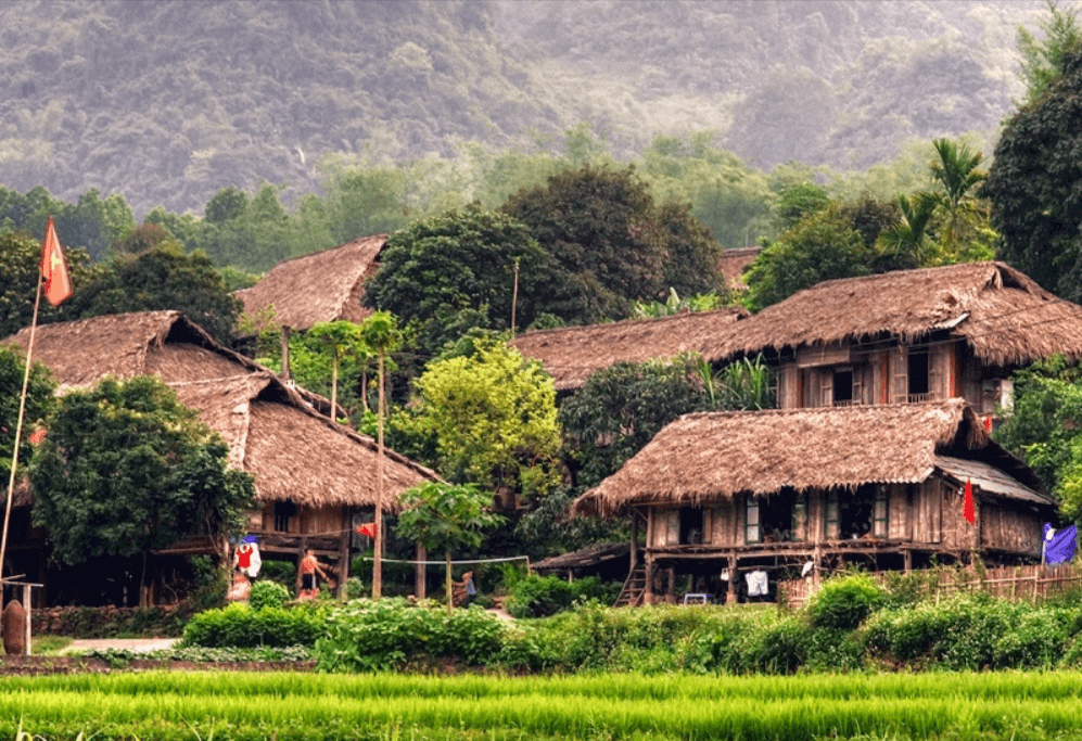 Bản Lác Mai Châu - Điểm đến thu hút rất nhiều các bạn trẻ